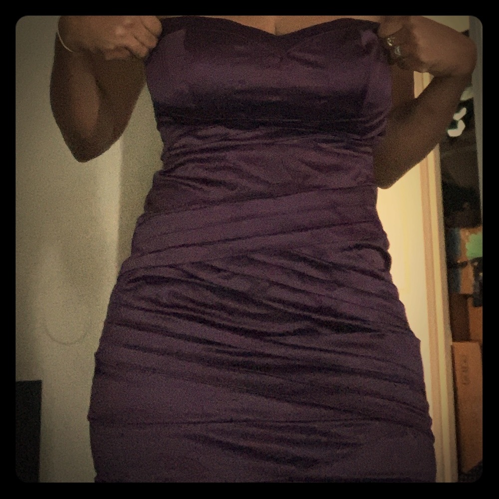Purple party dress